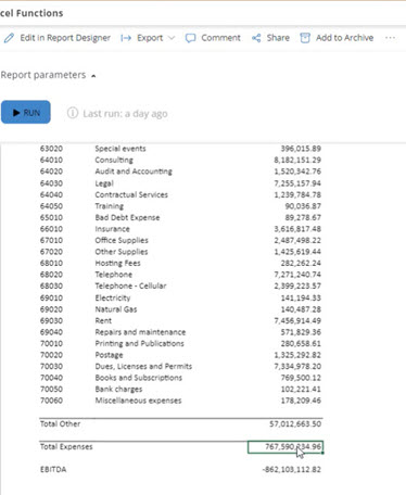 Report results