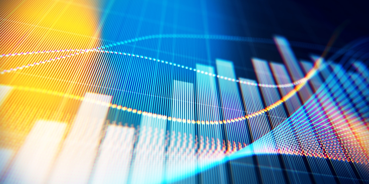 Financial and technical data analysis graph showing search findings