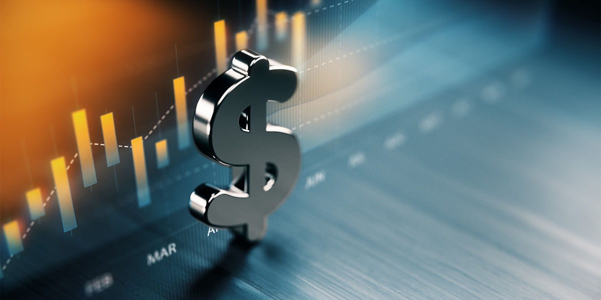 Stock and Dollar Sign Graph