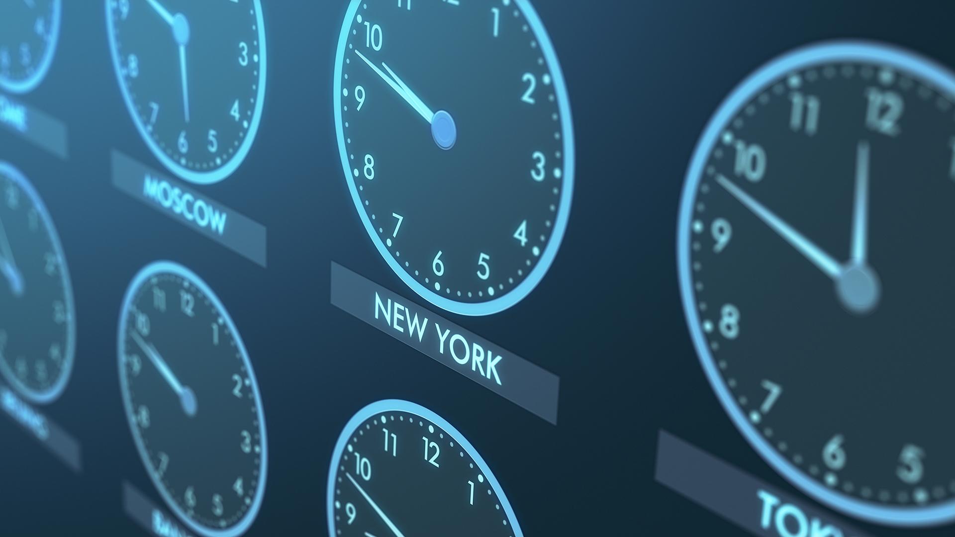 Time zone clocks